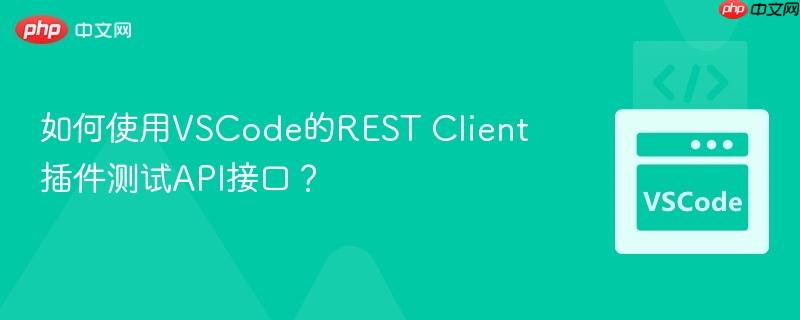 如何使用vscode的rest client插件测试api接口?