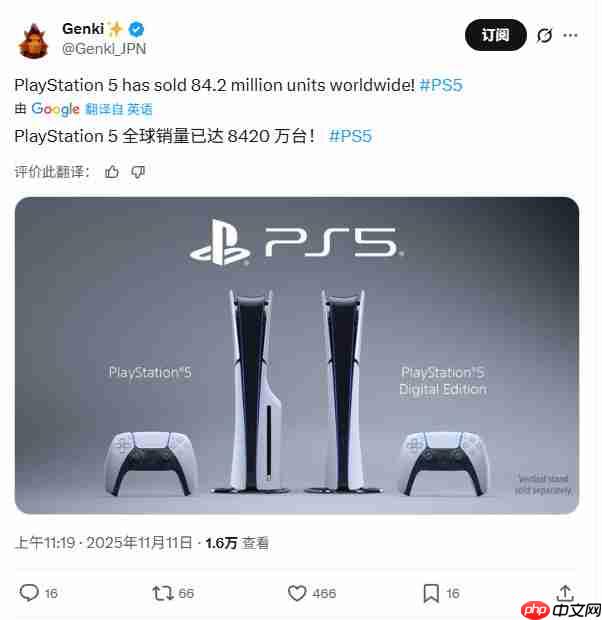 还能再战几年!索尼称PS5仅处于生命周期中期