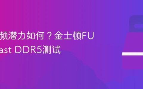 内存超频潜力如何？金士顿FURY Beast DDR5测试
