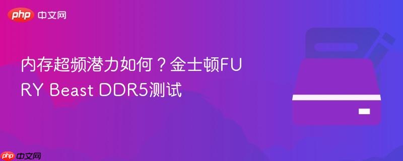 内存超频潜力如何?金士顿FURY Beast DDR5测试