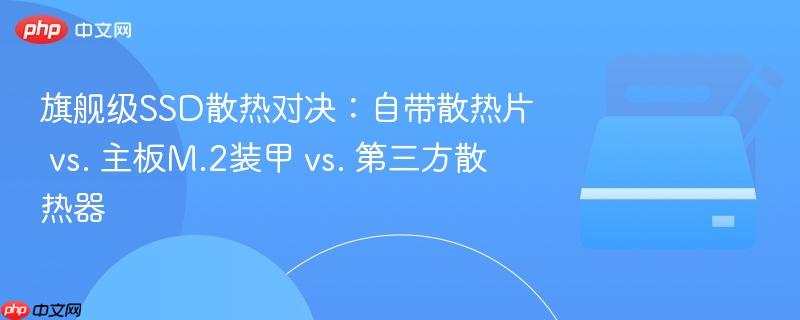 旗舰级SSD散热对决:自带散热片 vs. 主板M.2装甲 vs. 第三方散热器