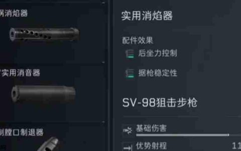 《三角洲行动》sv98改装攻略