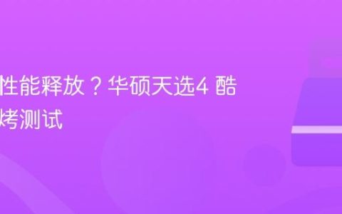 游戏本性能释放？华硕天选4 酷睿版双烤测试