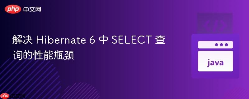 解决 Hibernate 6 中 SELECT 查询的性能瓶颈