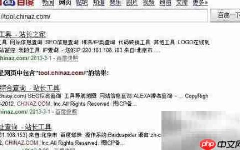 如何用站长工具查网站信息