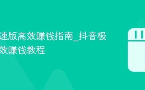 抖音极速版高效赚钱指南_抖音极速版高效赚钱教程