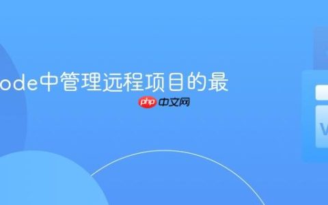 在VSCode中管理远程项目的最佳实践