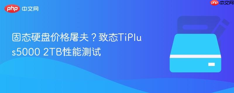 固态硬盘价格屠夫？致态tiplus5000 2tb性能测试