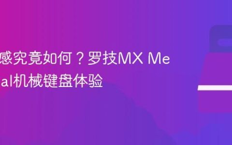 键盘手感究竟如何？罗技MX Mechanical机械键盘体验
