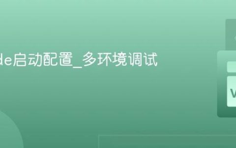 VSCode启动配置_多环境调试方案