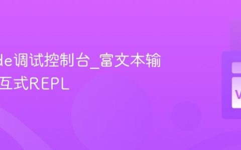 VSCode调试控制台_富文本输出与交互式REPL
