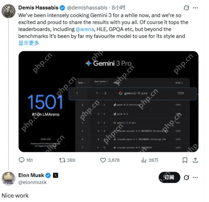 谷歌Gemini 3震撼发布:奥特曼祝贺,马斯克点赞,AI竞赛剧本被改写