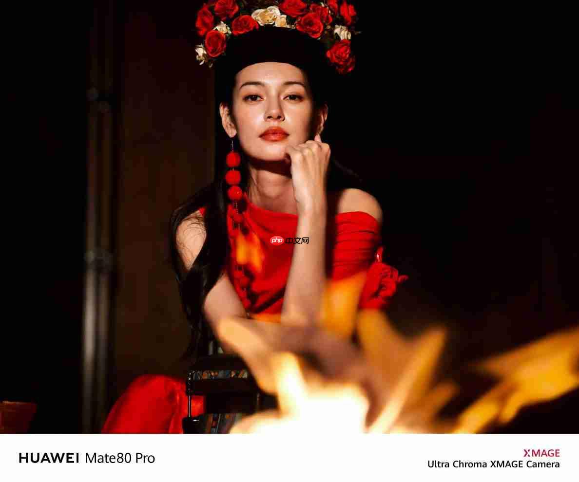 华为Mate 80系列样张公布:红枫影像色彩惊艳