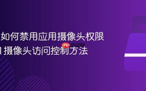 Win11如何禁用应用摄像头权限_win11摄像头访问控制方法