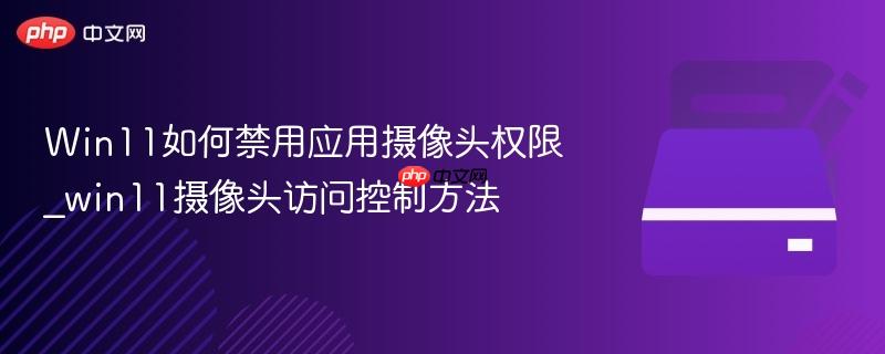 Win11如何禁用应用摄像头权限_win11摄像头访问控制方法