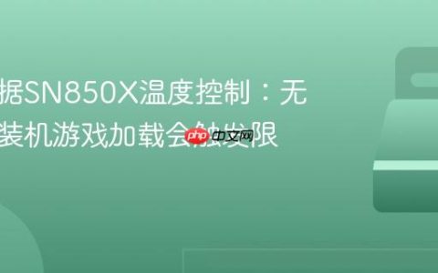 西部数据SN850X温度控制：无散热片装机游戏加载会触发限速？