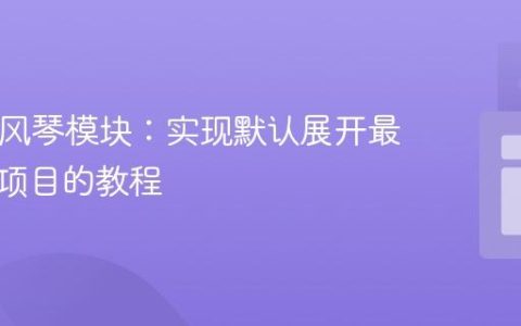 DIVI手风琴模块：实现默认展开最后一个项目的教程