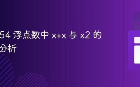 IEEE 754 浮点数中 x+x 与 x2 的等价性分析