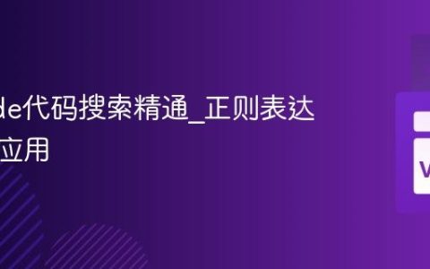 VSCode代码搜索精通_正则表达式高级应用