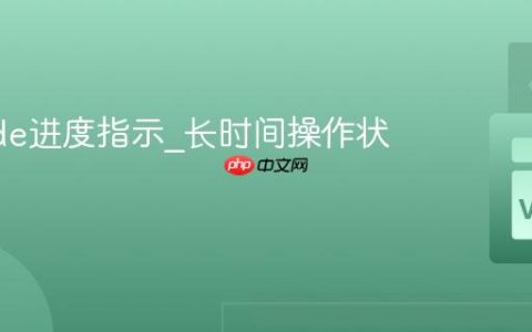 VSCode进度指示_长时间操作状态监控
