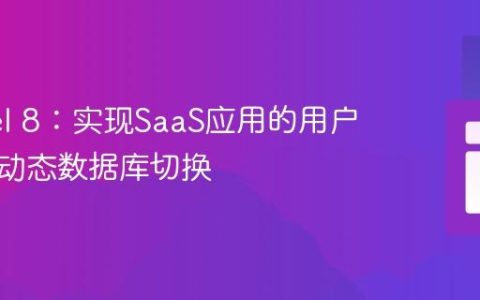 Laravel 8：实现SaaS应用的用户登录后动态数据库切换