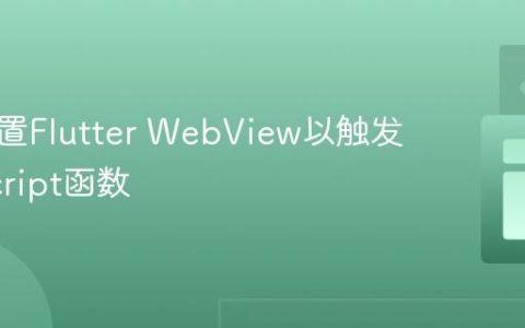 正确配置Flutter WebView以触发JavaScript函数