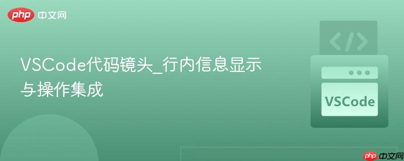 vscode代码镜头_行内信息显示与操作集成