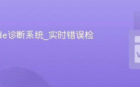 VSCode诊断系统_实时错误检测报告