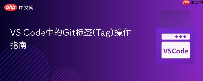 vs code中的git标签(tag)操作指南