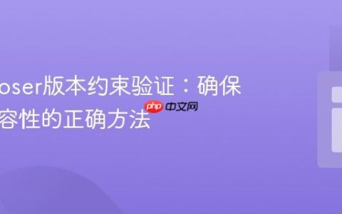 Composer版本约束验证：确保依赖兼容性的正确方法