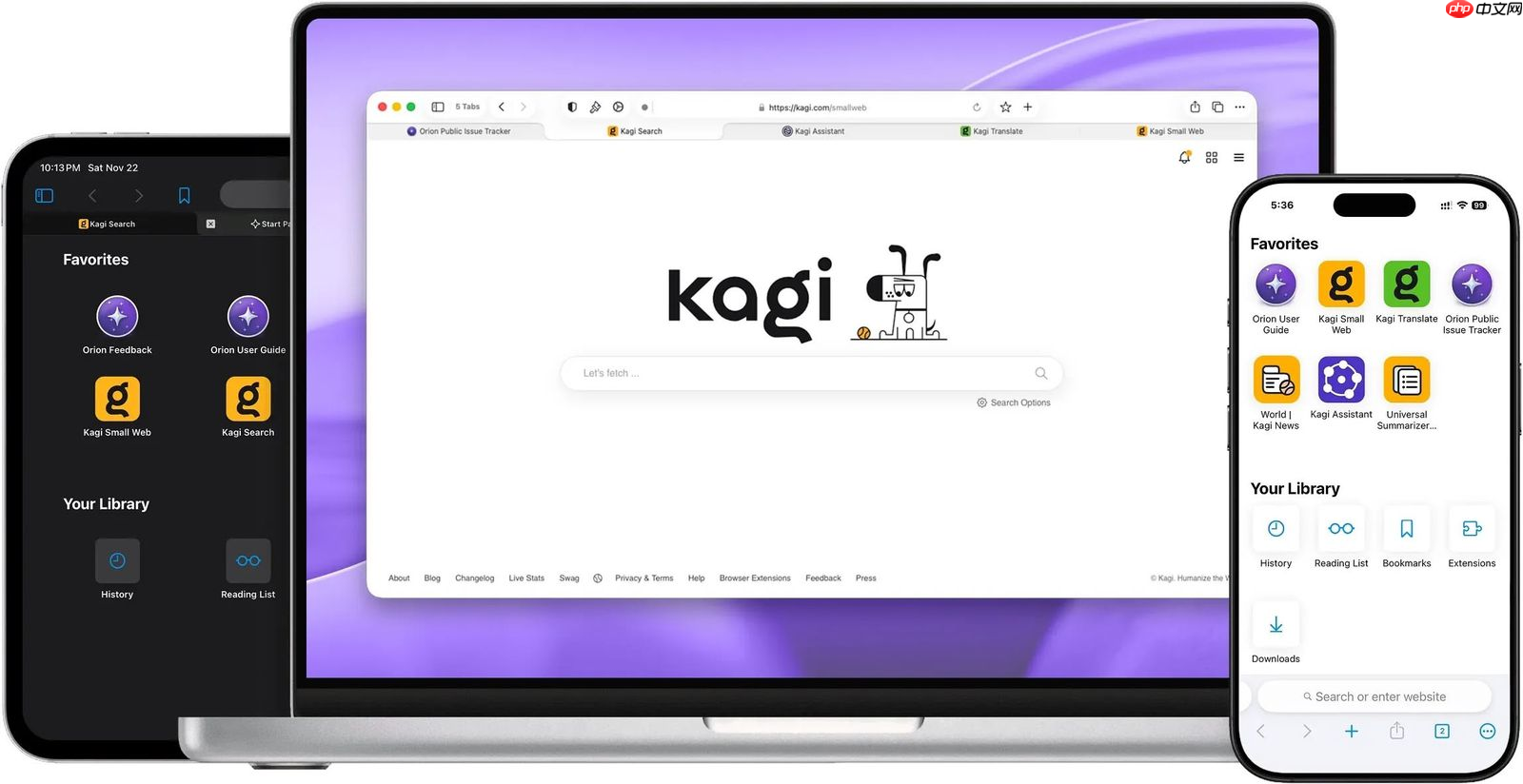 Kagi 发布 Orion 浏览器 1.0 正式版:基于 WebKit 引擎、不集成 AI 功能