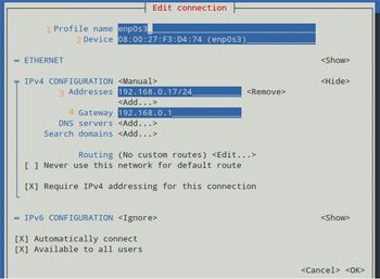 CentOS 7配置静态IP地址的两种方法