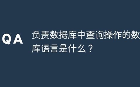 负责数据库中查询操作的数据库语言是什么？