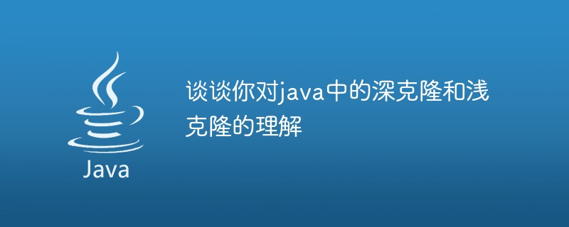 谈谈你对java中的深克隆和浅克隆的理解
