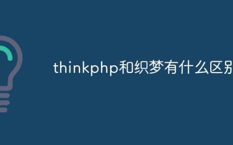 thinkphp和织梦有什么区别