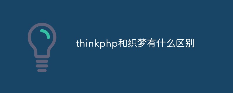 thinkphp和织梦有什么区别