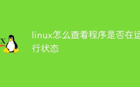 linux怎么查看程序是否在运行状态