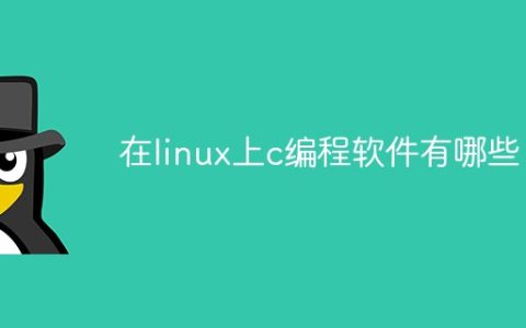 在linux上c编程软件有哪些