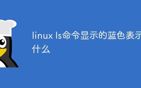 linux ls命令显示的蓝色表示什么