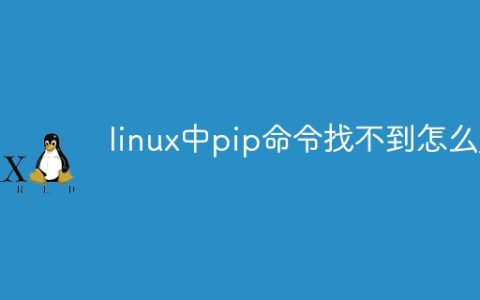 linux中pip命令找不到怎么办