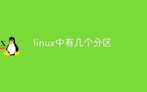linux中有几个分区