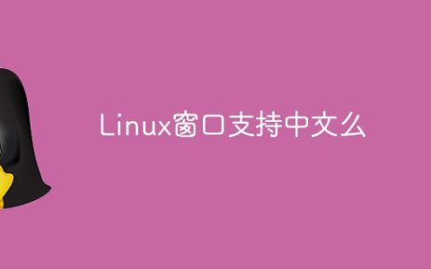 Linux窗口支持中文么