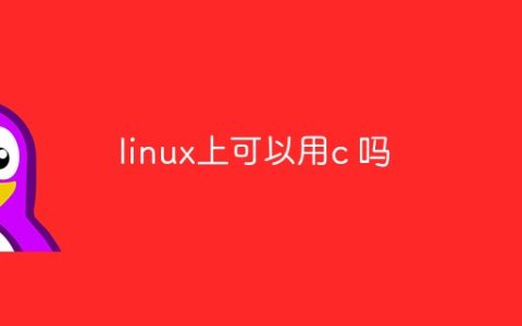 linux上可以用c 吗