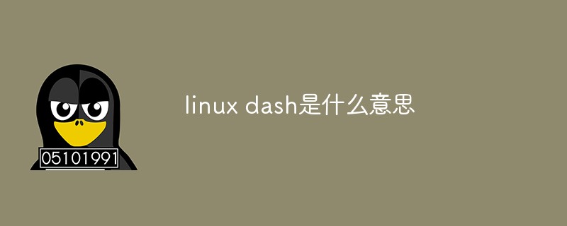 linux dash是什么意思