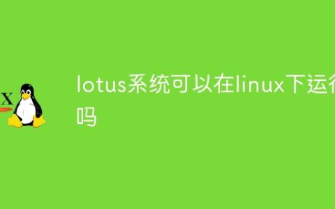 lotus系统可以在linux下运行吗