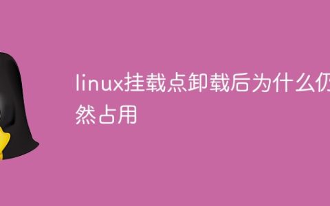 linux挂载点卸载后为什么仍然占用