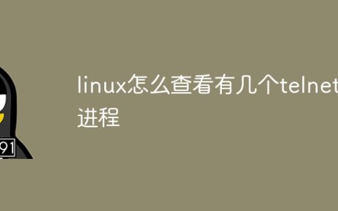 linux怎么查看有几个telnet进程