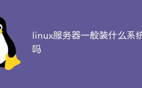 linux服务器一般装什么系统吗