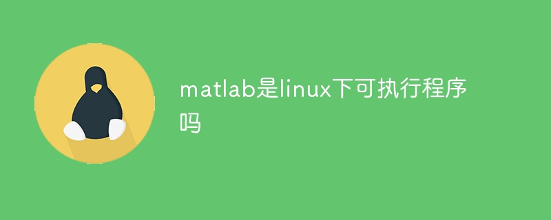 matlab是linux下可执行程序吗