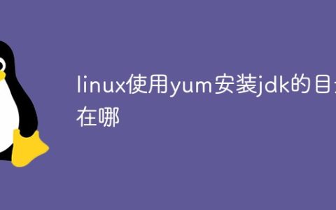 linux使用yum安装jdk的目录在哪